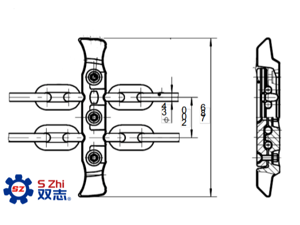 产品介绍|SZZ800/250中双链刮板转载机44ZG系列